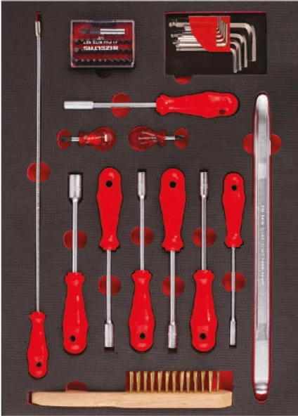 İzeltaş Pro Serisi Takım Dolabı 8 Çekmeceli - Dolu (206 Parça) - 5