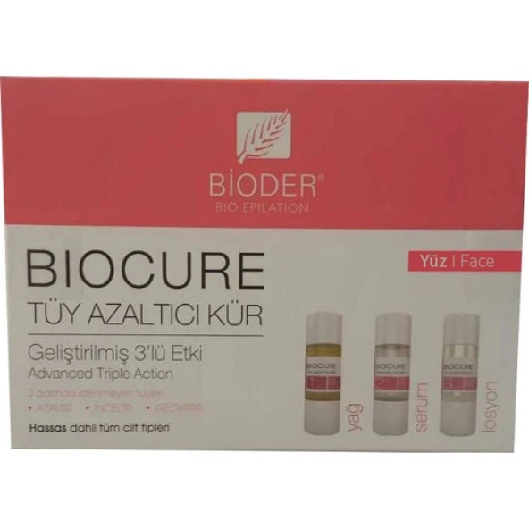 Bioder Biocure Tüy Azaltıcı Kür 3X5 Ml Yüz