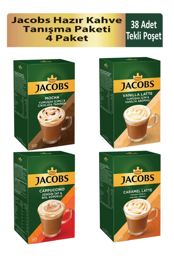 Jacobs Poşet Kahve Tanışma Paketi x 4 Paket