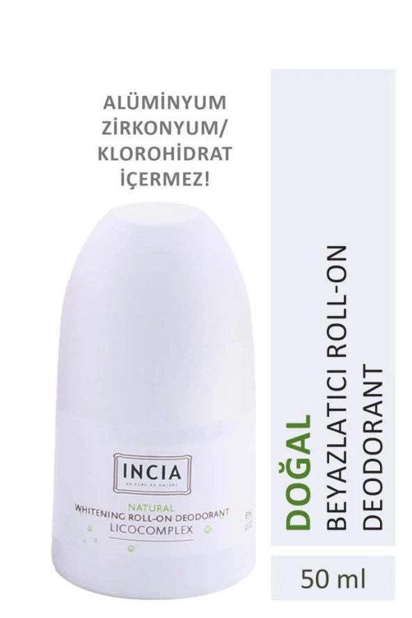 INCIA Doğal Beyazlatıcı Roll-on Deodorant Whitening 50ml