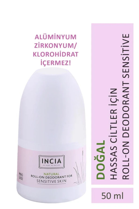 INCIA Incıa Doğal Hassas Ciltler Için Roll-on Deodorant Sensitive 50ml