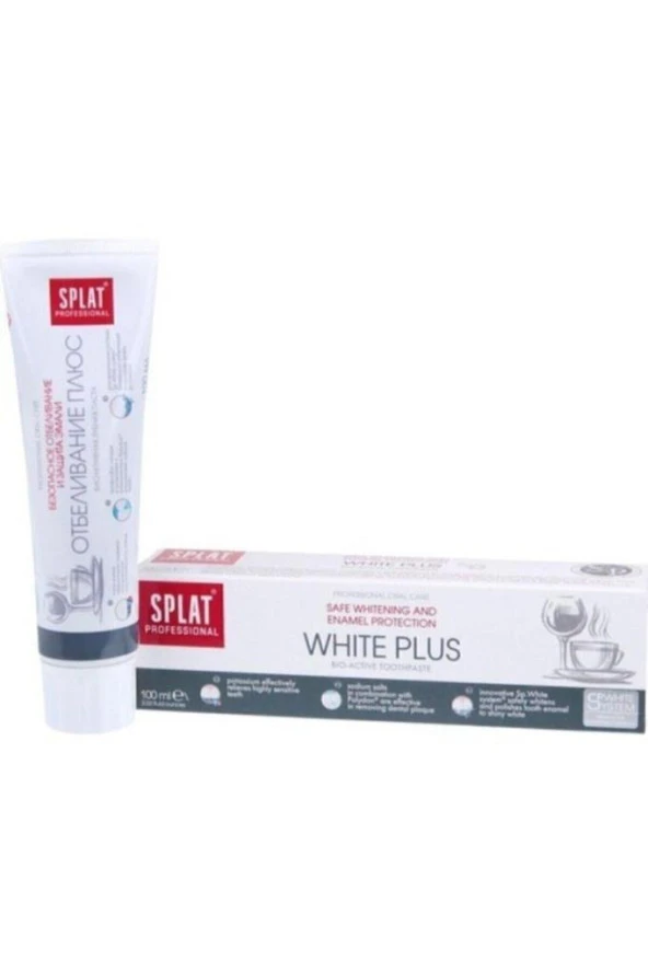 Splat Professional Diş Macunu White Plus 100ml | Güçlü Beyazlık
