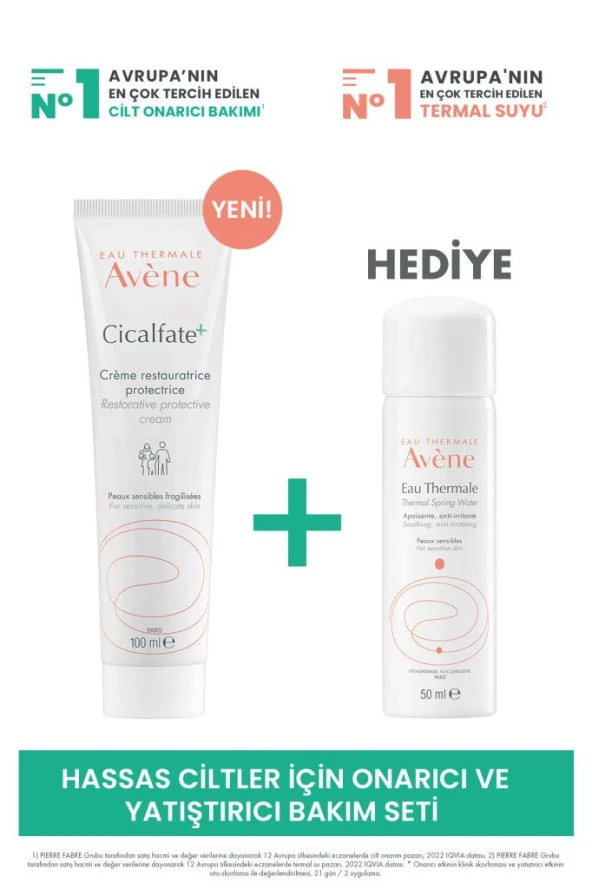 Avene Cicalfate Protective Bakım Kremi 100ml & Termal Su 50ml