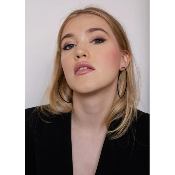 Altın Renk Takı Set6 (6'lı Yüzük Set,Sarı Küpe 70mm,Siyah Küpe 70mm,Gümüş Renk Küpe 40mm) - 3