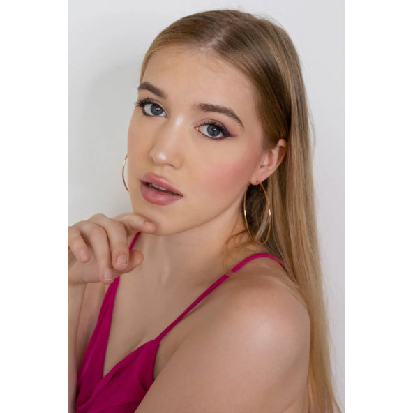 Altın Renk Takı Set6 (6'lı Yüzük Set,Sarı Küpe 70mm,Siyah Küpe 70mm,Gümüş Renk Küpe 40mm) - 4