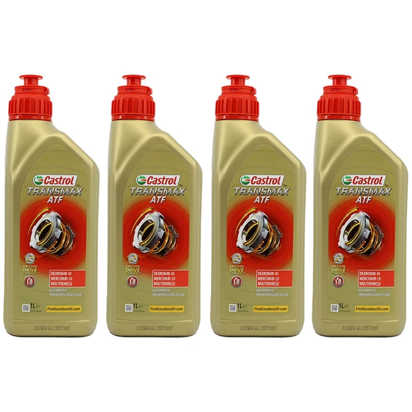 Castrol Transmax Dexron VI Mercon LV 1 Lt Şanzıman Yağı (4 Adet)