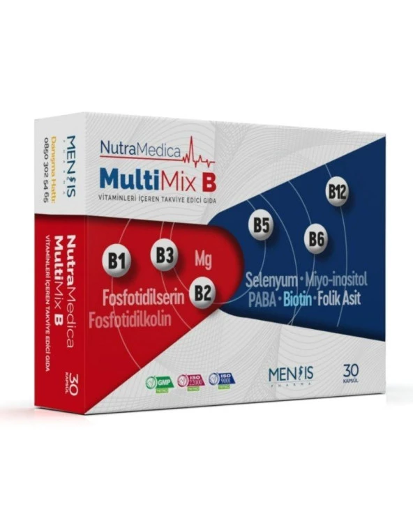 Mensis NutraMedica MultiMix B 30 Kapsül ürün görseli 1