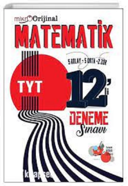 Mikro TYT Matematik 12 li Deneme Sınavı Orijinal Yayınları