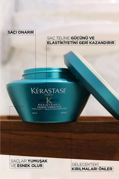 Resistance Masque Thérapiste Çok Yıpranmış Saçlar Için Onarıcı Maske 200 ml - 3