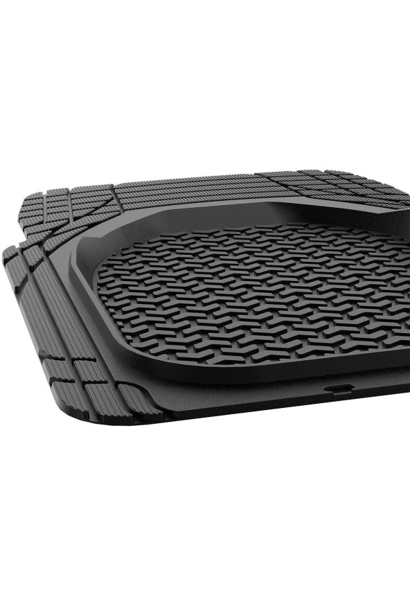 Ford Connect 3D için Havuzlu Sahler Universal Paspas Mat Siyah - Resim 2