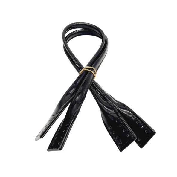 Angel Çanta Aksesuar Rugan Deri Pelikan Model Çanta Sapı Siyah Renk - Resim 2