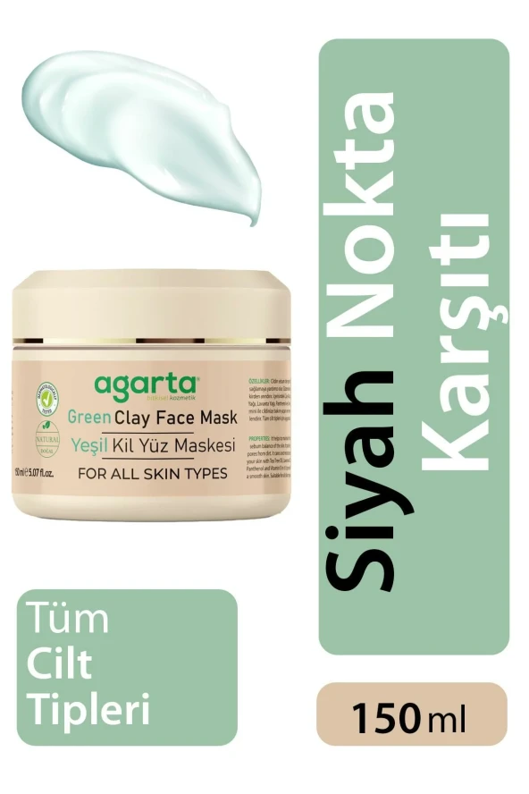 Agarta Yeşil Kil Yüz Maskesi 150 ml - 1