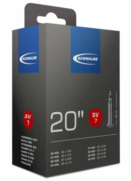 SCHWALBE 20x1.50-2.35 SV7 40MM PRESTA İÇ LASTİK