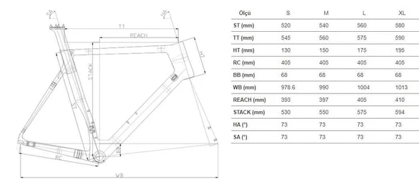 CARRARO FIRE C1.1 KARBON YOL BİSİKLETİ - Resim 2