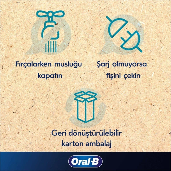 Oral-B Pro Series 1 İkili Paket, Siyah ve Mavi e 2 Diş Fırçası Başlığı, Brau - 5