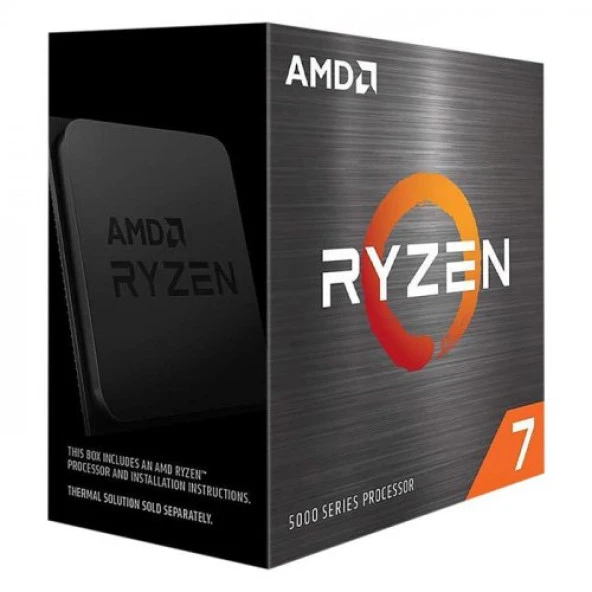 AMD Ryzen 7 5700X (8 Çekirdek) 3.8GHz ~ 4.6GHz 36mb AM4 İşlemci Box (Fansız)