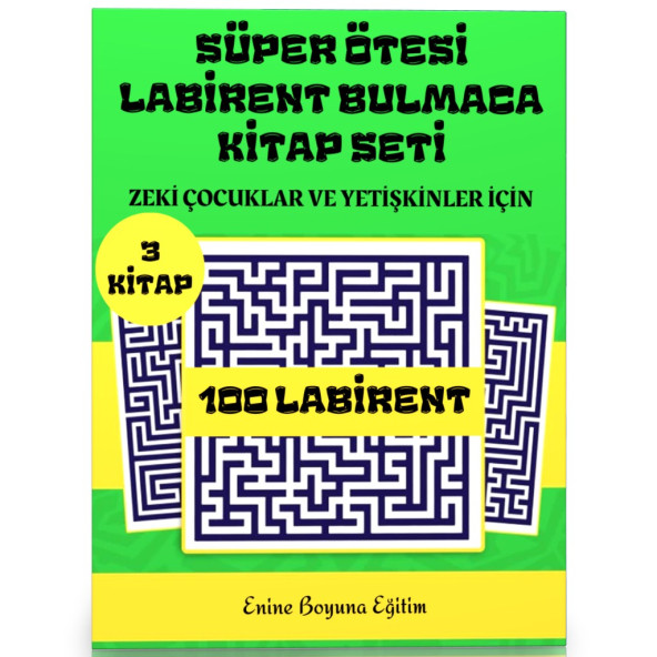 Süper Ötesi Labirent Bulmaca Kitap Seti (3 Süper Kitap) ürün görseli 1