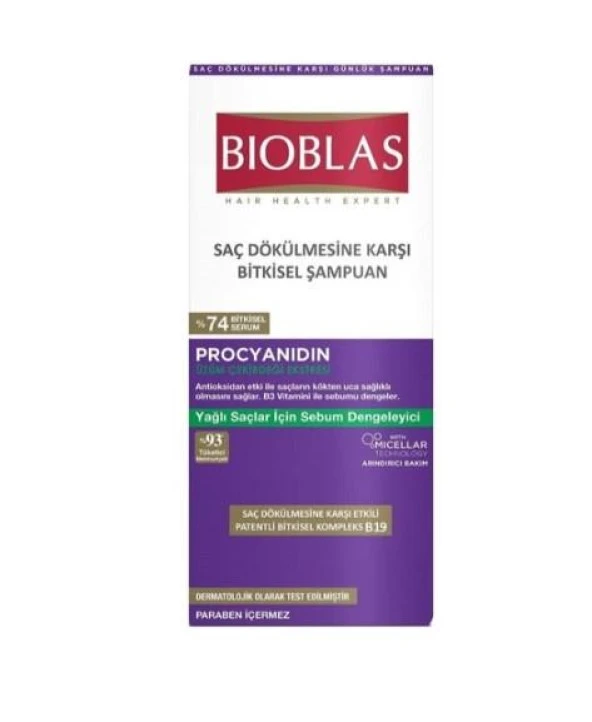 Bioblas Şampuan 360ml Procyanidin Yağlanma Karşıtı