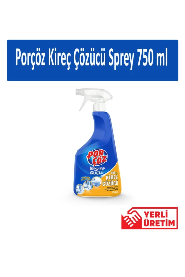 Porçöz Kireç Çözücü Sprey 750 Ml