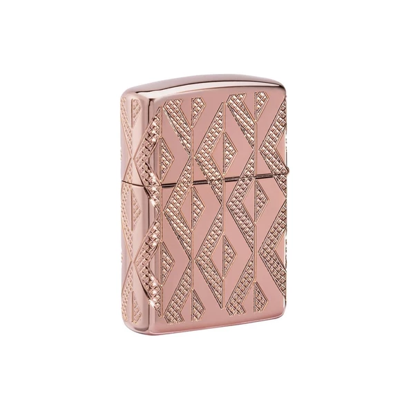 Zippo Çakmak 49702 Armor Geometric Diamond Pattern Design - 3