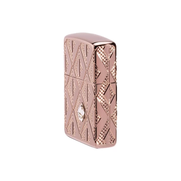 Zippo Çakmak 49702 Armor Geometric Diamond Pattern Design - 4