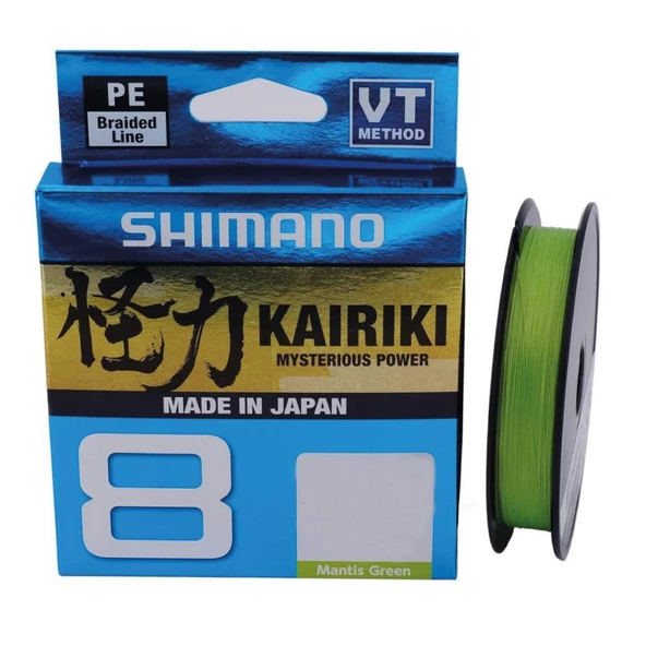 Shimano Kairiki 8 150m Örgü İp Misina Mantis Green Yeşil