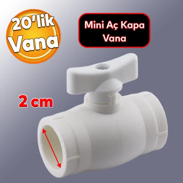 Küresel Pprc Mini Vana Plastik 20lik Pvc Vanası Dişsiz Aç Kapa Boru Kaynak Makine Bağlantılı