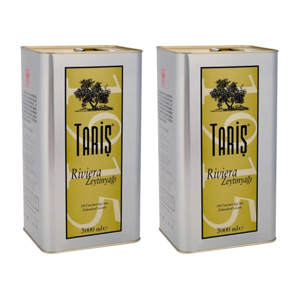 Tariş Riviera Zeytinyağı 3 Lt Teneke x  2 Adet ürün görseli