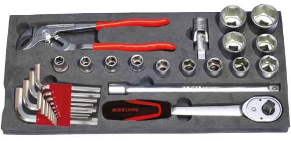 İzeltaş 8420005063 63 Parça Dolu Takım Çantası - 4