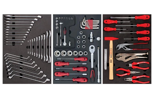 İzeltaş Trend Serisi Takım Dolabı 5 Çekmeceli - Dolu (93 Parça) - 2