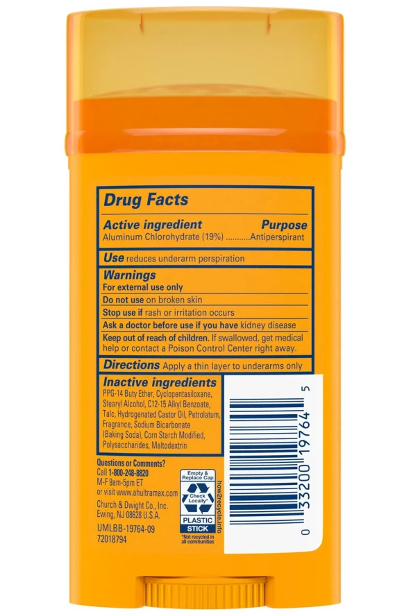 Arm & Hammer UltraMax Cool Blast Antiperspirant Stick Deodorant 73GR - 2