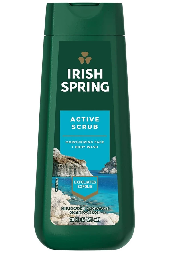 Irish Spring Active Scrub Nemlendirici Yüz ve Vücut Yıkama 591ML