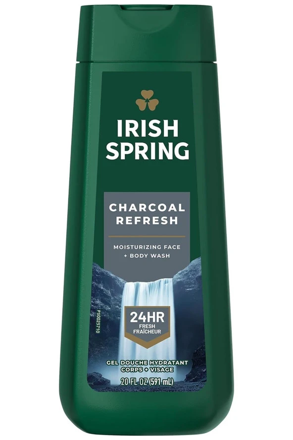 Irish Spring Charcoal Refresh Nemlendirici Yüz ve Vücut Yıkama 591ML