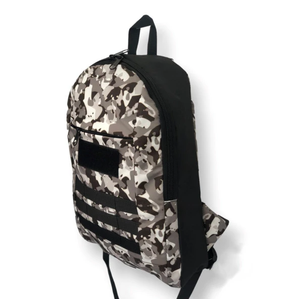 Balp Modern Tasarım Askeri Desenli Hem Sırt Hem Laptop Çantası