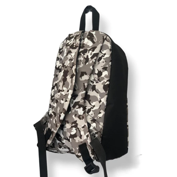 Balp Modern Tasarım Askeri Desenli Hem Sırt Hem Laptop Çantası - 3