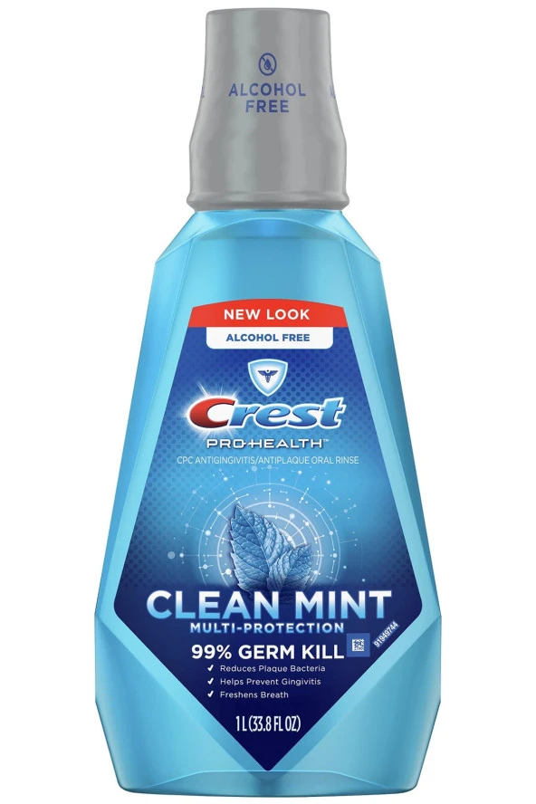 Crest Pro-Health Intense Clean Mint Ağız Bakım Suyu 1LT