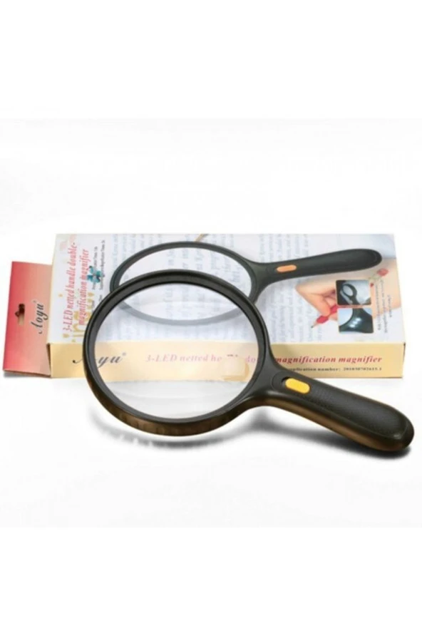 3 Led Işıklı Okuma Büyüteci 1.8x-5x - 138mm Lens - 2