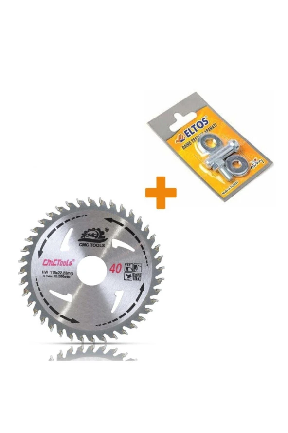 Daire Testere Bıçağı Ahşap Testeresi 115mm + Matkap Aparatı