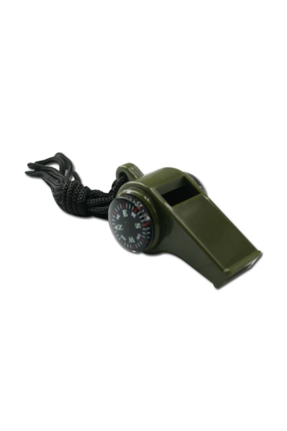 Pusulalı Termometreli Düdük - Survival Askılı Düdük - 3