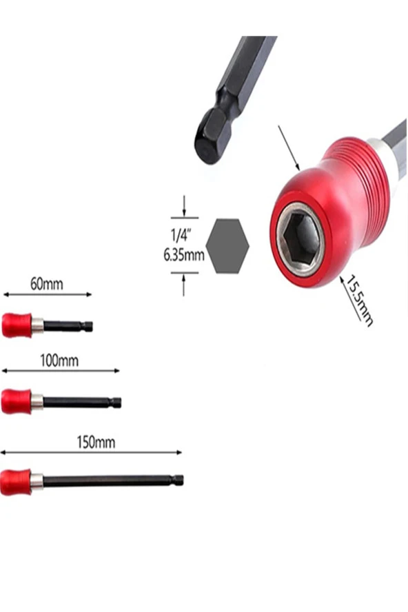 Transformacion 6 10 15 Cm 3 Lü Bits Uzatma Adaptörü Paketli Bits - 3