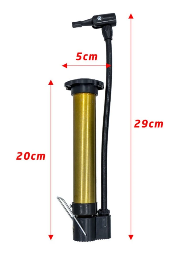 -mini El Tipi Bisiklet Tekeri Şişirme Hava Pompası - 2