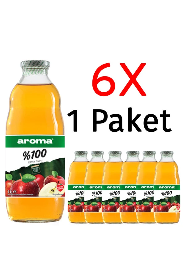 100 Elma Meyve Suyu 1 Litre 6 Adet