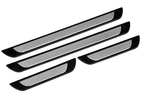 Honda Civic 8 için Sedan Krom Kapı Eşik Koruması Krom Line 2006-2012 4 Parça - Resim 2