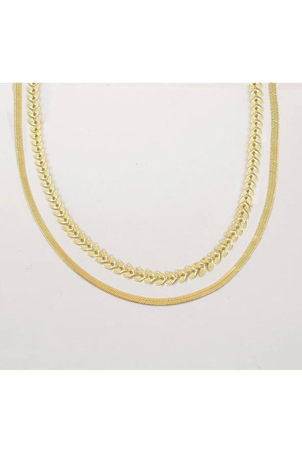 Gold Çelik Kolye