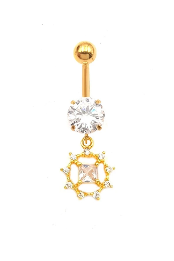 Welch Çelik Taşlı Göbek Piercing