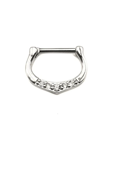 Welch Çelik Taşlı Septum Piercing