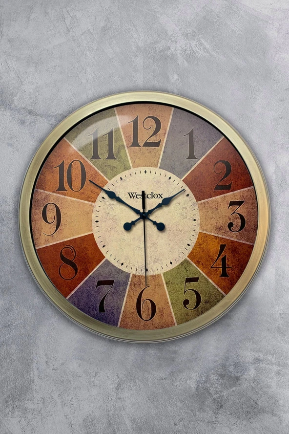 40 Cm Eskitme Metal Westclox Duvar Saati