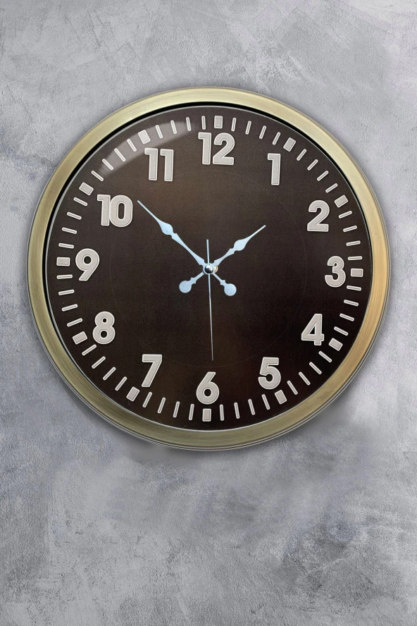 40 Cm Eskitme Metal Klasik Duvar Saati