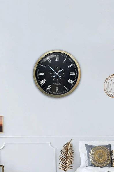 Dream Gift 40 Cm Eskitme Metal Atatürk Hediyelik Duvar Saati - 4