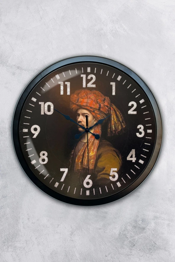 Hediyelik 40 Cm Siyah Metal Osmanlı Duvar Saati